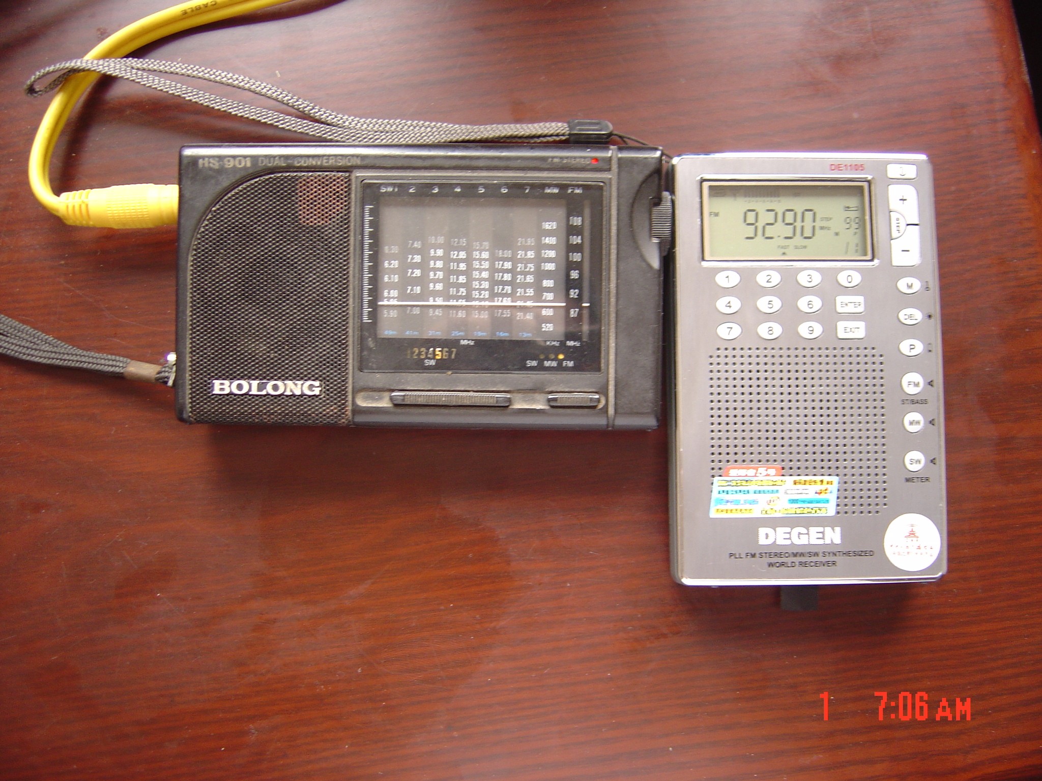 伯龙 HS-901 VS DE1105 录音比较